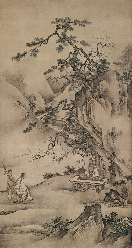 Bo Ya Plays the Qin as Zhong Ziqi Listens (伯牙弾琴)