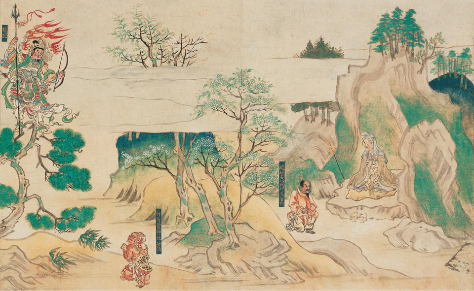 From Jin’ōji engi emaki (神於寺縁起絵巻)
