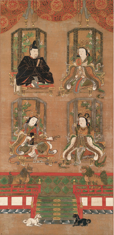 Mandala of the Four Deities of Mount Kōya (高野四所明神)