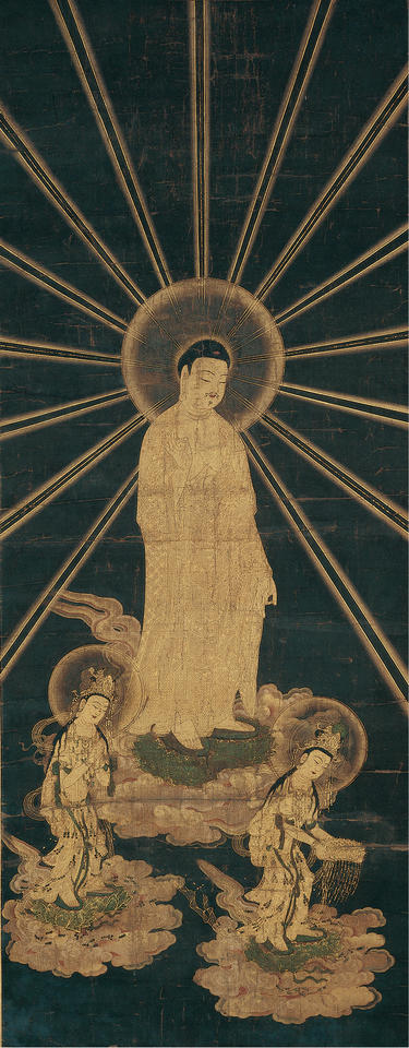 Raigō of the Amida Triad (阿弥陀三尊来迎)